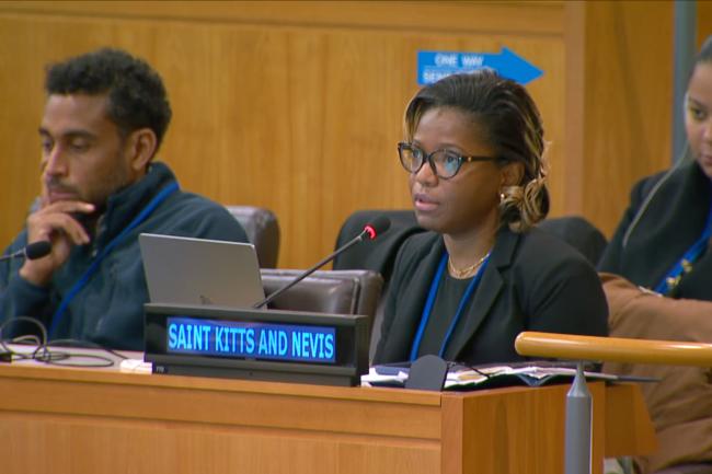 Maritza Queeley, St Kitts and Nevis, on behalf of the Caribbean Community (CARICOM)