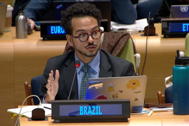 Matheus Freitas Rocha Bastos, Brazil, speaking for the Core Latin American Group (CLAM)