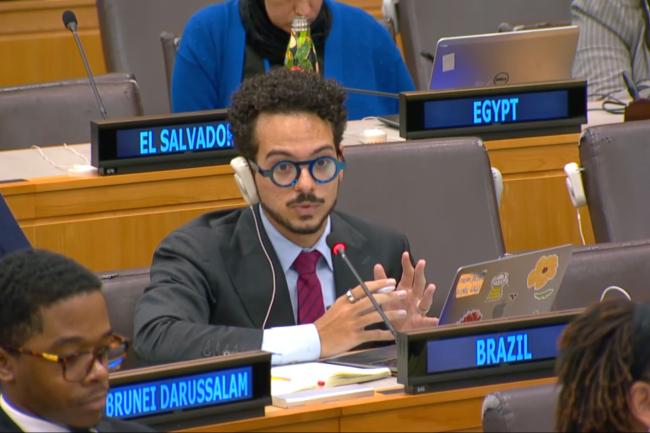 Matheus Freitas Rocha Bastos, Brazil, speaking for the Core Latin American Group (CLAM)