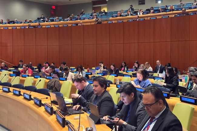 Delegates negotiating ToR and RoP for the subsidiary bodies under the BBNJ Agreement.
