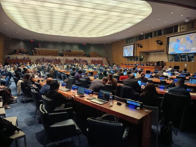 A view of the room during deliberations on the operationalization of the Special Fund and the VTF