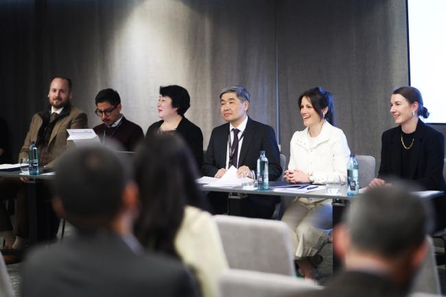 A side event co-organized by OSCE and Kyrgyzstan on "Building Resilience at Altitude: Climate Change and Security in Mountain regions" took place at lunch time.