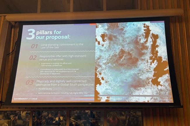 Slide from Chilean presentation