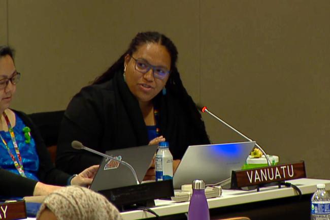 Representative from Vanuatu
