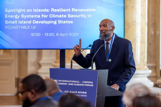 Albert Binger, Secretary Genera, Small Island Sustinable Energy and Climate Resilience Organization_ViennaEnergyForum_9April26