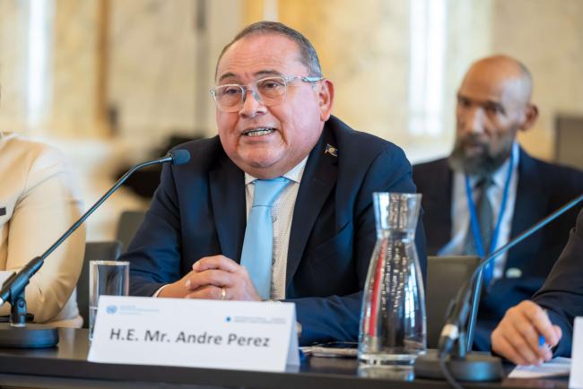 Andre Perez, Minister of Blue Economy and Marine Conservation, Belize_ViennaEnergyForum_9April26