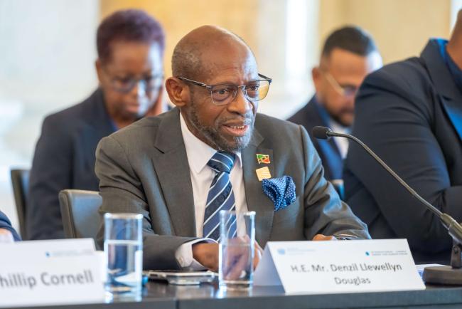 Denzil Llewellyn Douglas, Minister for Foreign Affairs, International Trade, Industry, Commerce and Consumer Affairs, Economic Development and Investment, Saint Kitts and Nevis_ViennaEnergyForum_9April26