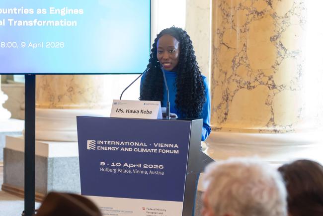 Hawa Kebe, Project Administrator, Competitiveness, Quality and Compliance Unit, UNIDO_ViennaEnergyForum_9April26.