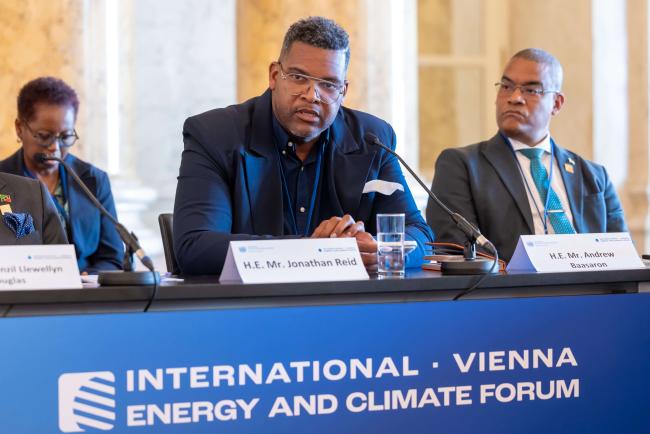 Jonathan Reid, Minister of Innovation, Industry, Science and Technology, Barbados_ViennaEnergyForum_9April26
