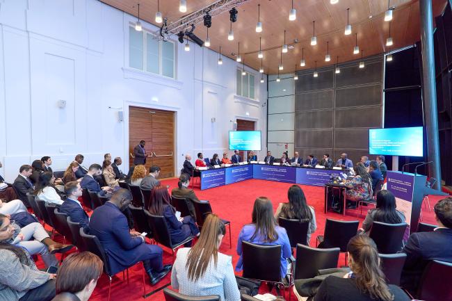 Room during Roundtable on Innovation to Impact-Entrepreneurship, Skills and Inclusive Green Industrial Value Creation_ViennaEnergyForum_10April26