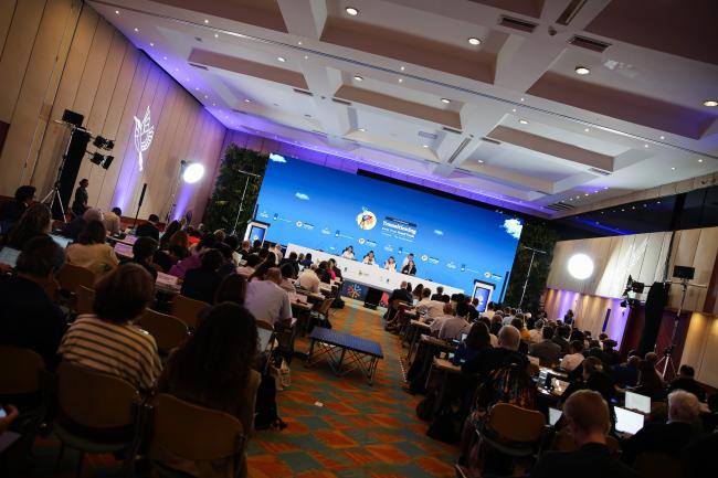 View of the room during the Committee of the Whole session