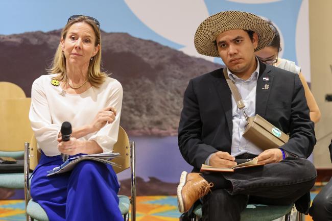 Stientje van Veldhoven, Minister of Climate Policy and Green Growth, the Netherlands, and Juan Carlos Monterrey Gómez, Panama