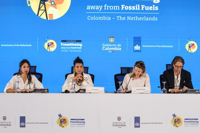 View of the dais during the Committee of the Whole session