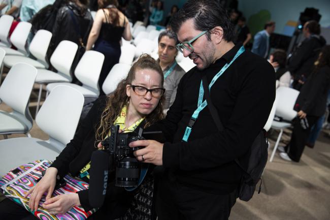 Rosalie Boyle and Andres Carvajal, Earth Negotiations Bulletin_NataliaMroz_WUF13_17May26 _photo.jpg