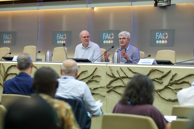 Martial Bernoux, Scientific Steering Committee Co-Chair, and Head, Climate Change Team, Office of Climate Change, Biodiversity, and Environment, FAO, and Mark Howden, Scientific Steering Committee Co-Chair, and Vice-Chair, IPCC Working Group II 