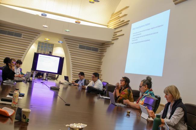 A view of the room during the breakout session on Loss and damage and limits to adaptation and implication for mitigation pathways