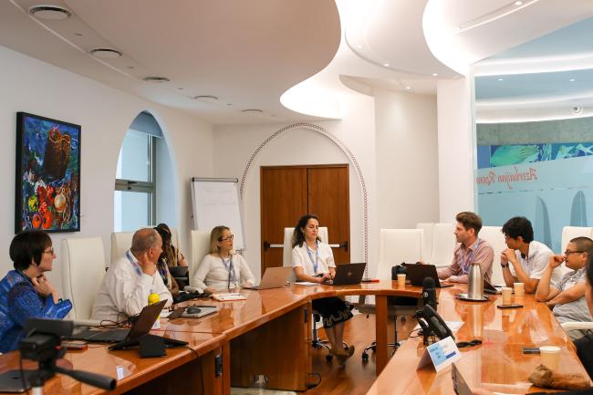 A view of the room during the breakout session on trade-offs and sustainability constrains