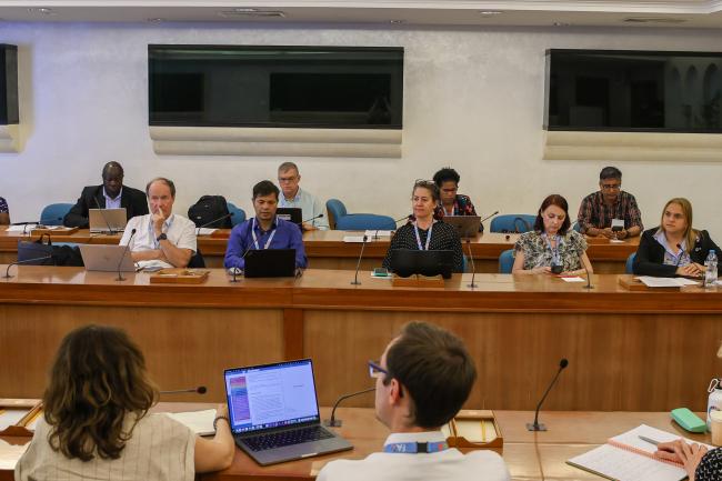 A view of the room during the breakout session on strategic priorities and planning for mitigation and adaptation actions 