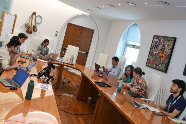 A view of the room during the breakout session on governance, institutions and policy coherence 