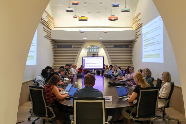 A view of the room during the breakout session on integrating agrifood systems into national climate policies