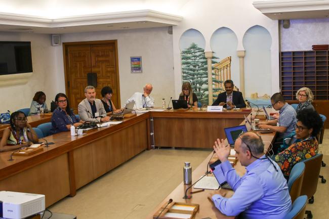 A view of the room during the breakout session on landscape and ecosystem based solutions