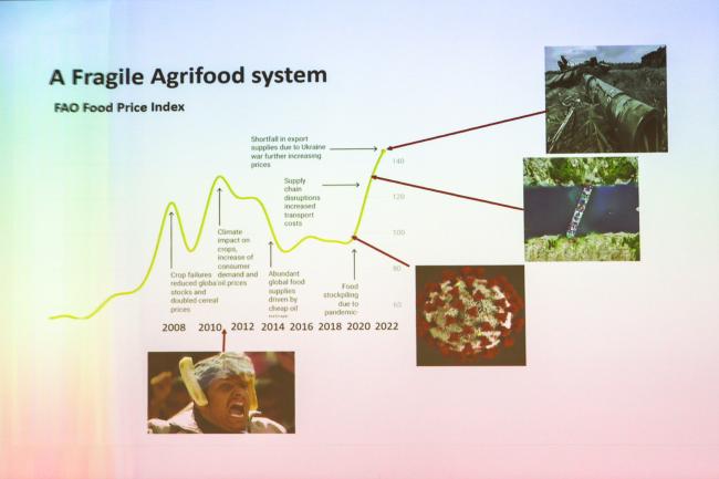 A slide of Sayed Azam-Ali's presentation 
