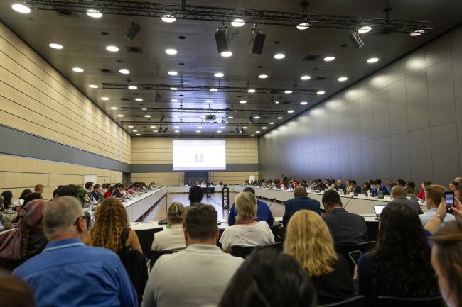 Delegates attend the second session of the Veredas Dialogue to discuss finance flow alignment