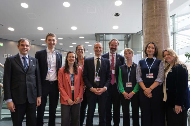 Serge Wilmes, Minister of Environment, Luxembourg, with the Luxembourg delegation