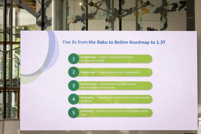 A slide highlights the key principles of the roadmap
