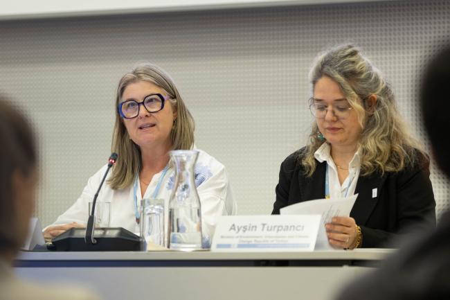 Sally Box, incoming COP 31 Presidency of Negotiations, and Ayşin Turpancı, incoming COP 31 Presidency