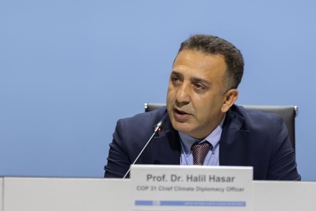 Halil Hasar, incoming COP 31 Presidency