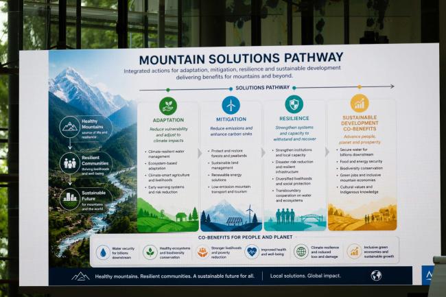 A slide highlights the mountain solutions pathway