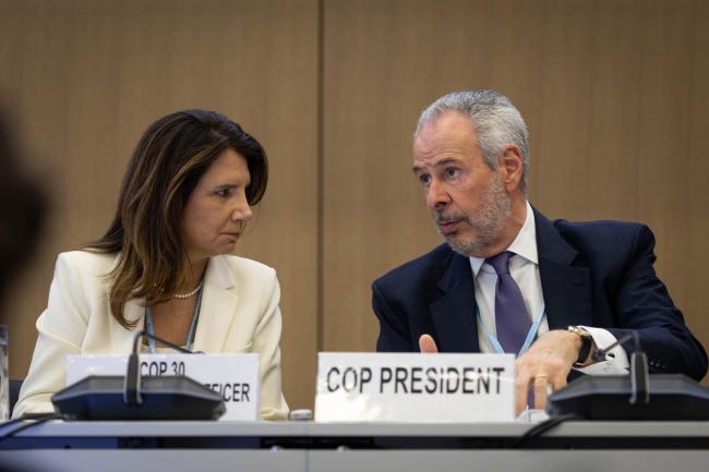 Ana Toni, COP 30 Executive Director, and André Aranha Corrêa do Lago, COP 30 President