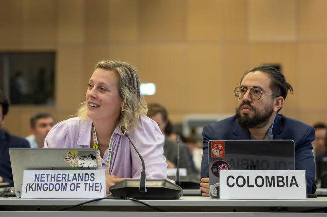 Jori Keijsper, the Netherlands, and Sergio Chaparro, Colombia, hosts of the Santa Marta Conference