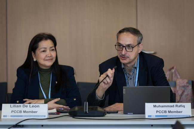 PCCB Members Lilian De Leon, the Philippines, and Muhammad Rafiq, Pakistan