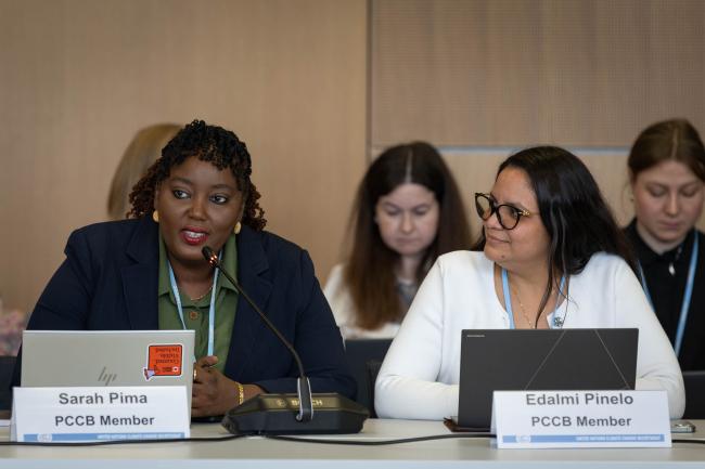 PCCB Members Sarah Pima, Tanzania, and Edalmi Pinelo, Belize