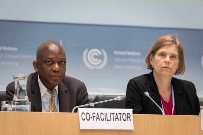 Co-Chairs for informal consultations on the MWP Maesela John Kekana, South Africa, and Ursula Fuentes Hutfilter, Germany