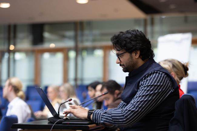 Delegates during the session