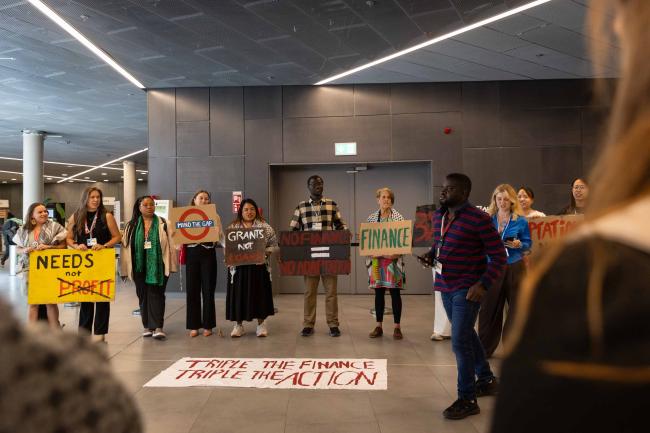 Members of civil society call for a tripling of adaptation finance, saying there is no adaptation without finance