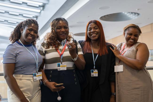 Delegates from Cameroon, Canada, and the UK