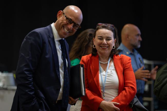 UNFCCC Executive Secretary Simon Stiell and Noura Hamladji, Deputy Executive Secretary, UNFCCC