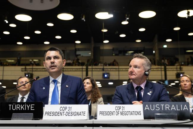 COP 31 President-Designate Murat Kurum, Türkiye, and COP 31 President-Designate of Negotiations Chris Bowen, Australia