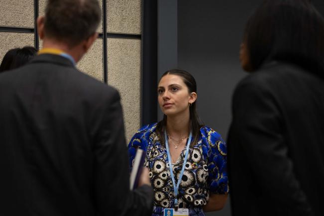 Delegates break out into groups to share experiences