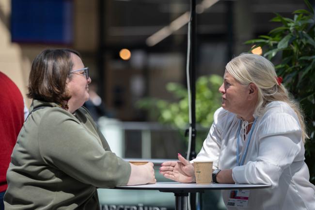 Elfriede More, Austria, speaks with Johanna Lissinger Peitz, Sweden
