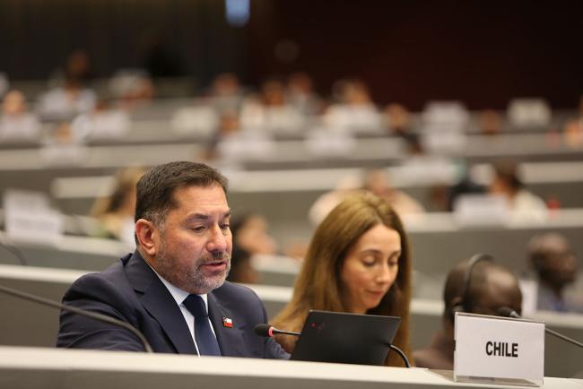 Osvaldo Álvarez-Pérez, Chile, Chair of the Intergovernmental Science-Policy Panel on Chemicals, Waste and Pollution (ISP-CWP) - Photo courtesy of BRS Secretariat