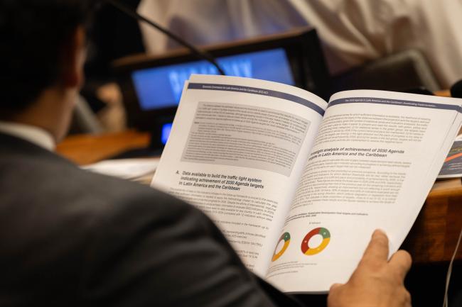 Delegates read the Sustainable Development Goal 2026 Report 