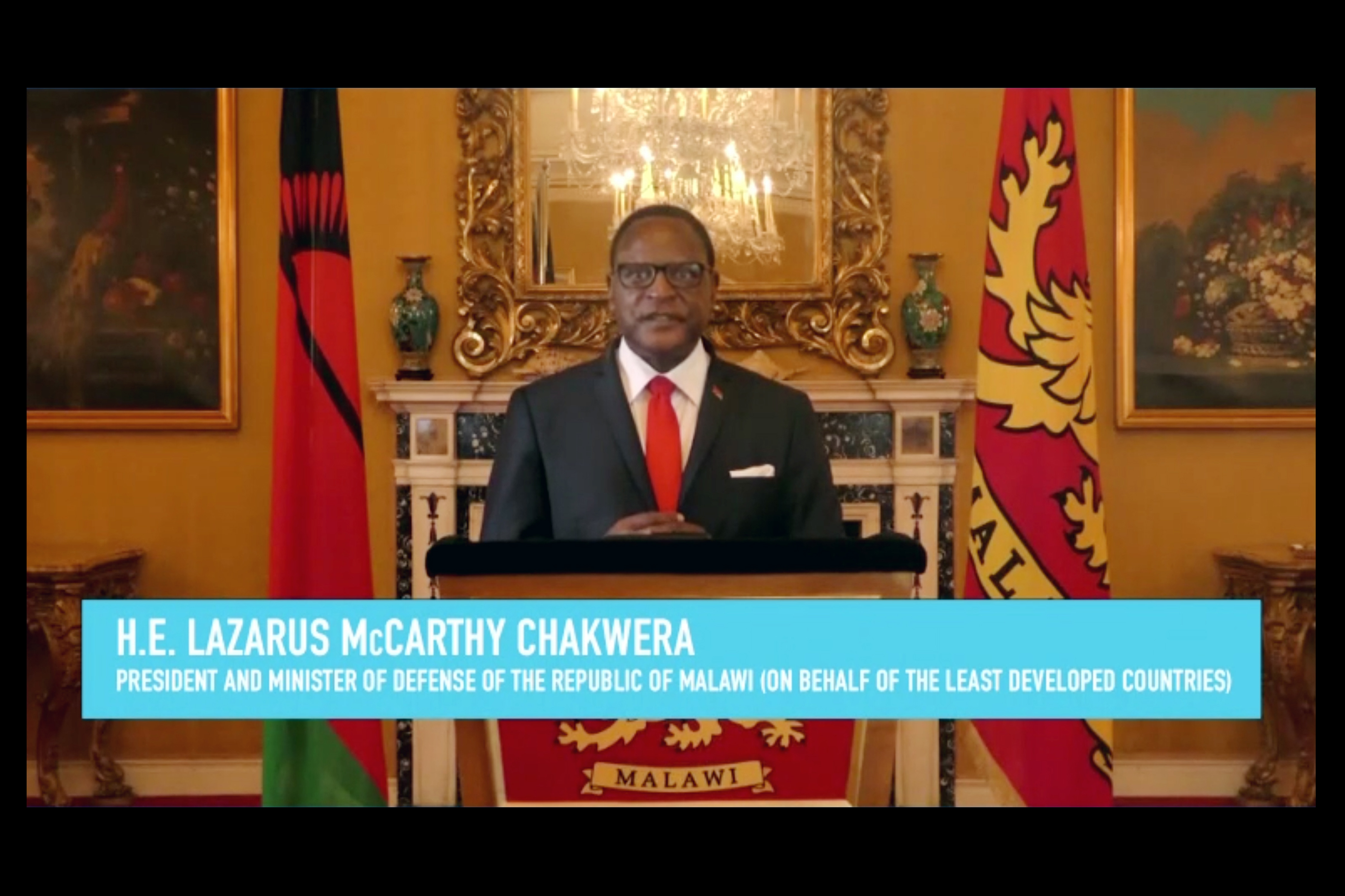 Lazarus Chakwera, President of Malawi, for the Least Developed Countries (LDCs)