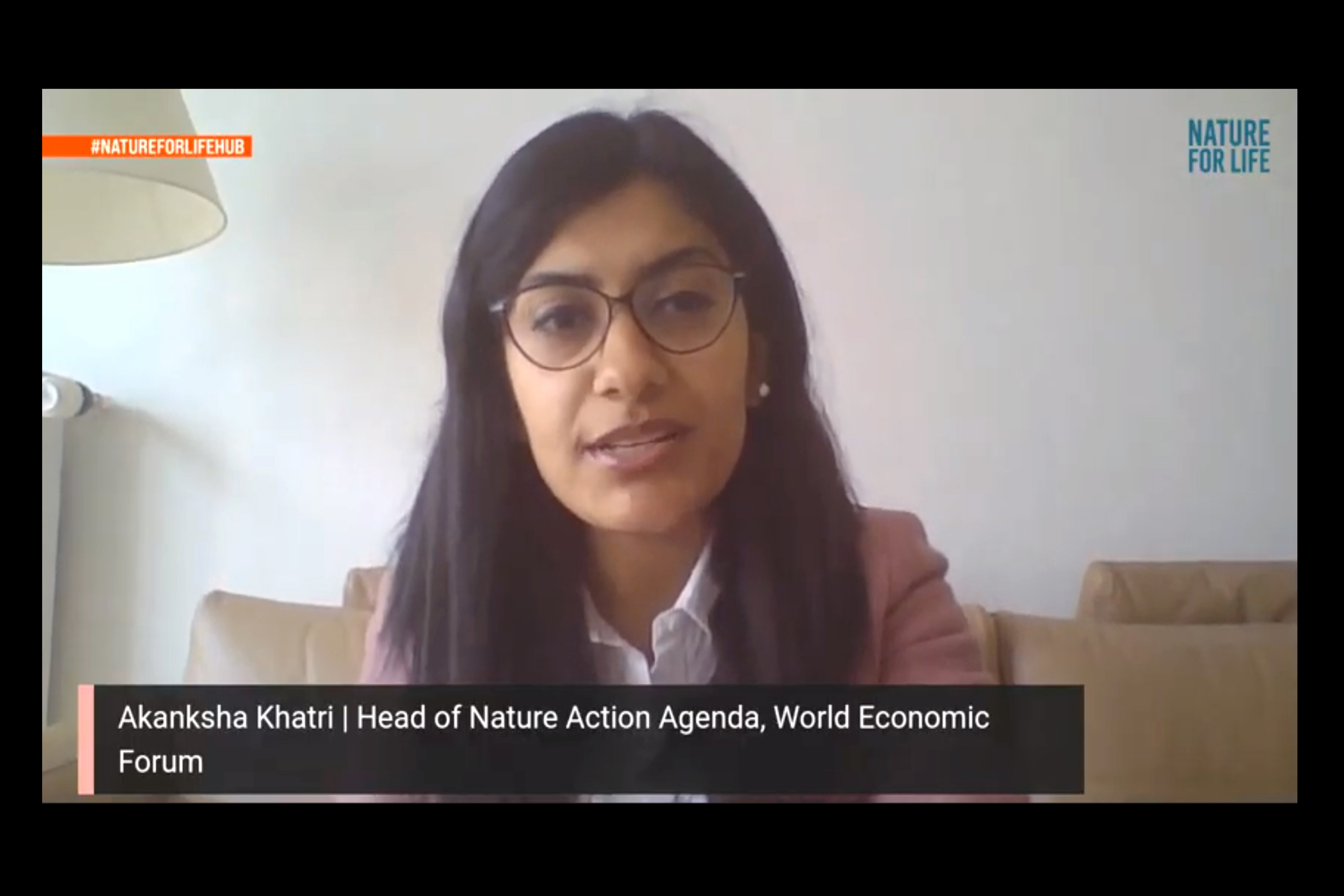 Akanksha Khatri, Head of the Nature Action Agenda for the World Economic Forum’s Platform for Global Public Goods
