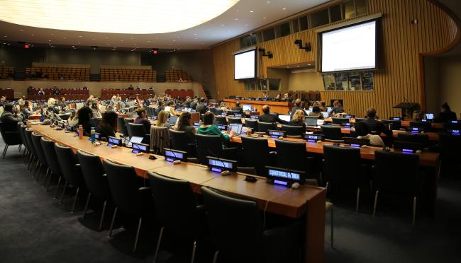 View of the room during the drafting committee session