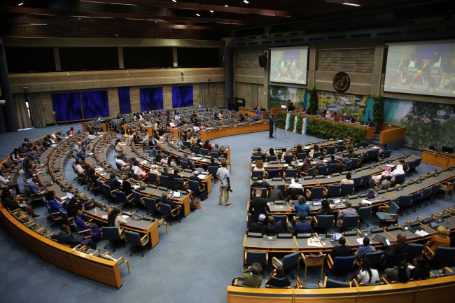 View of the room during the High-Level Session on Housing